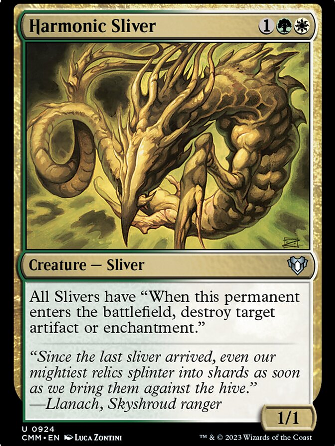 Harmonic Sliver (Commander Masters) 1