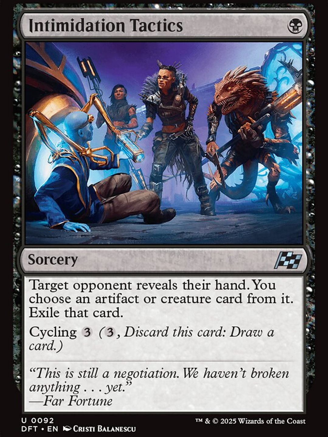 Intimidation Tactics (Aetherdrift) 1