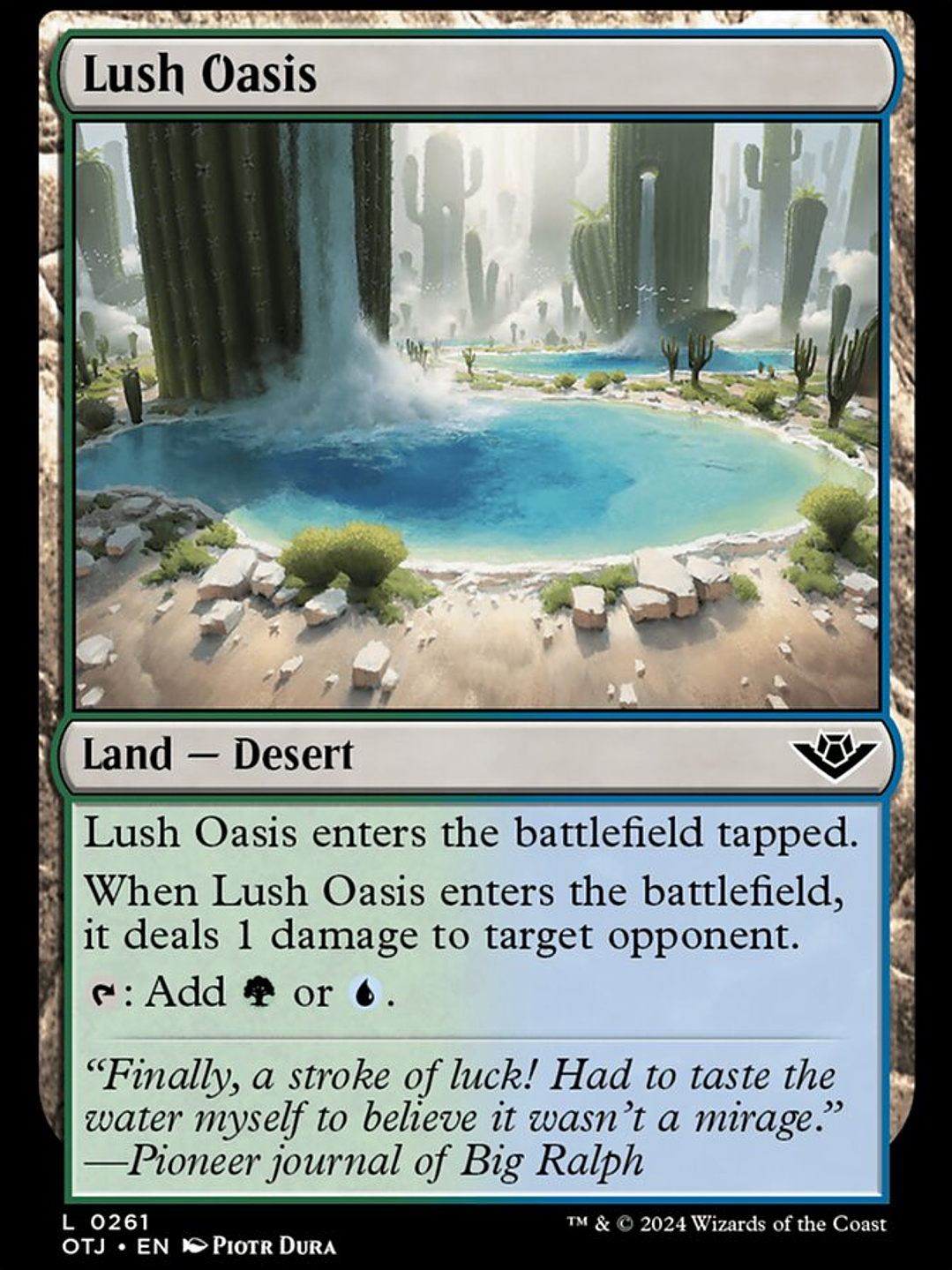 Lush Oasis (Outlaws of Thunder Junction) 1