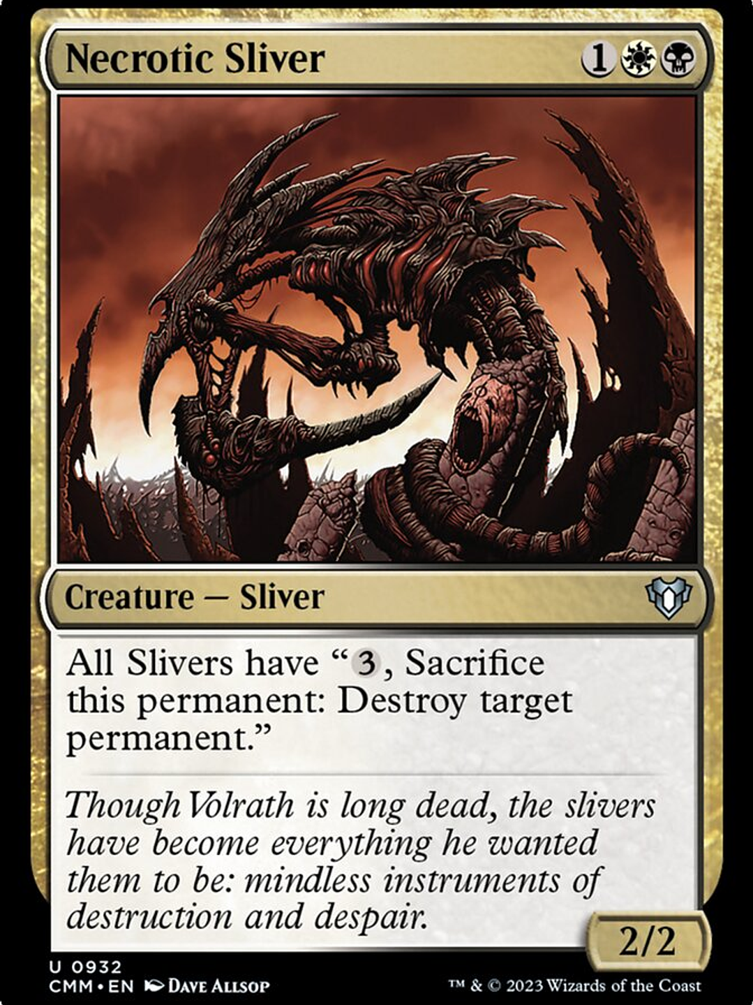 Necrotic Sliver (Commander Masters) 1