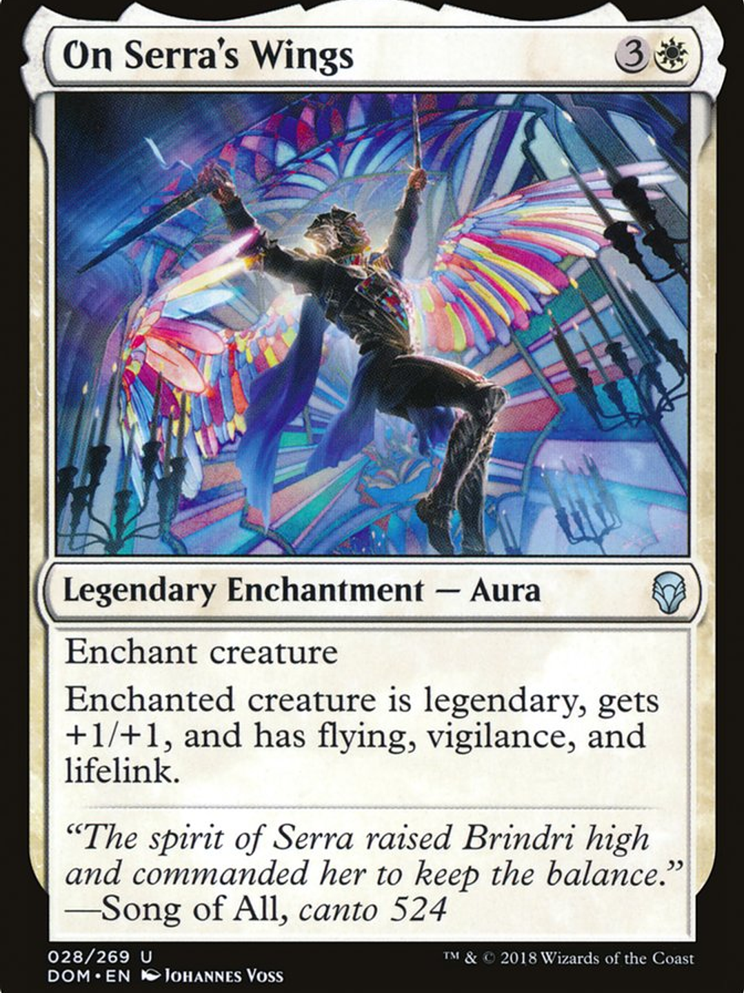On Serra's Wings (Dominaria) 1
