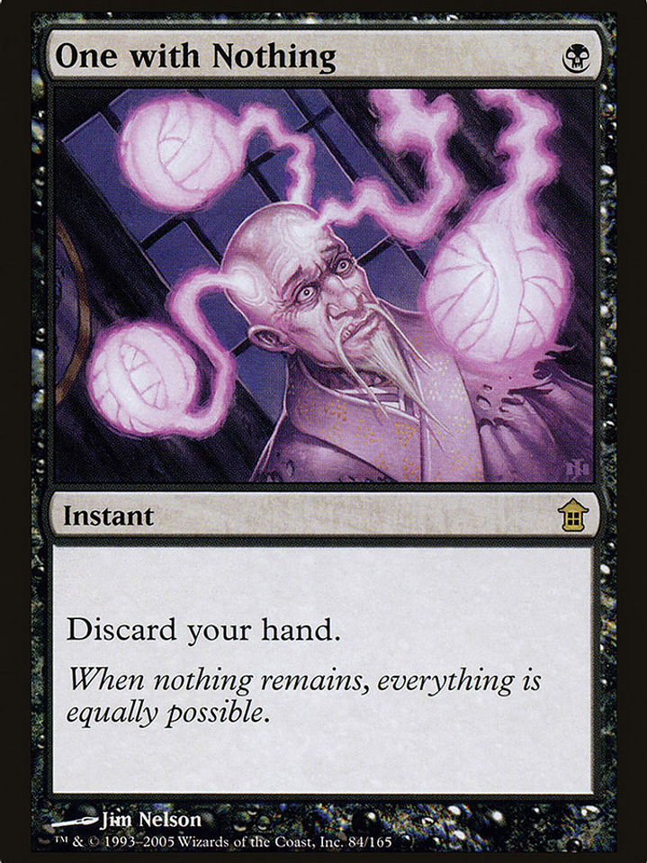 One with Nothing (Saviors of Kamigawa) 1