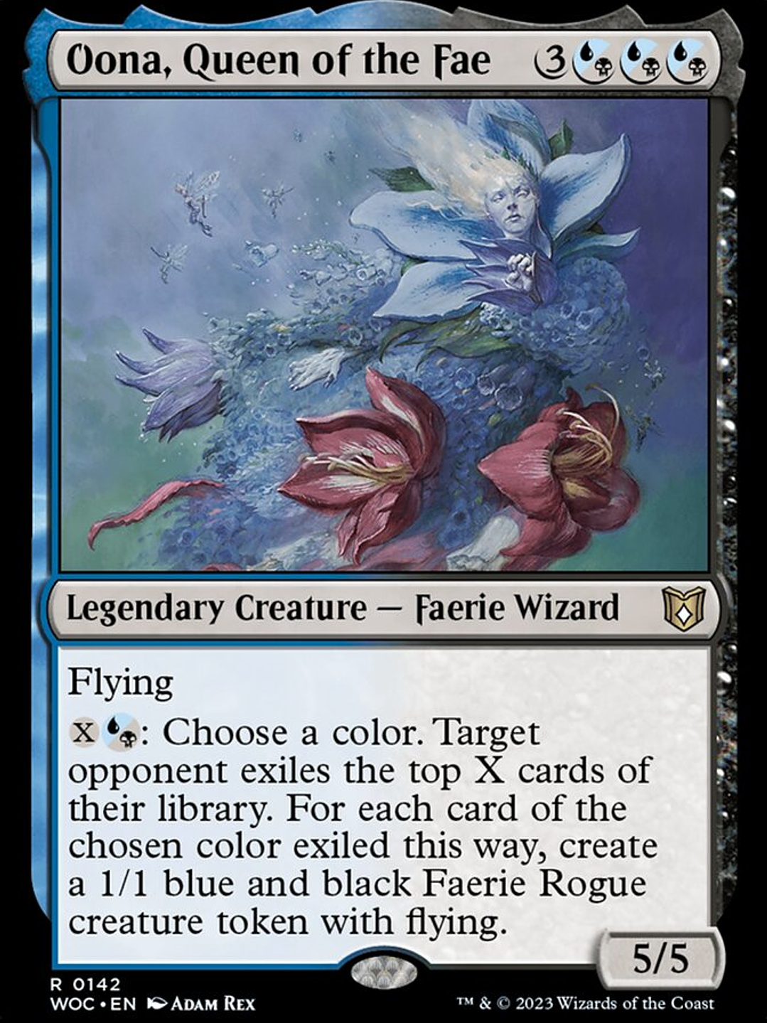 Oona, Queen of the Fae (Wilds of Eldraine Commander) 1