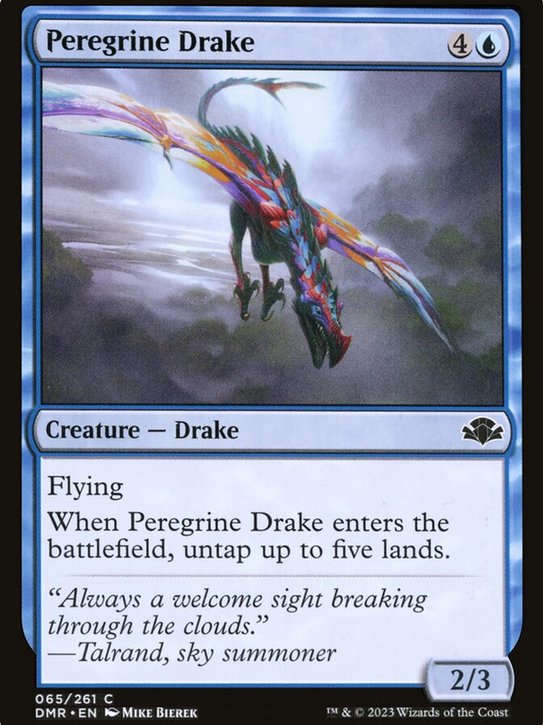 Peregrine Drake (Dominaria Remastered) 1