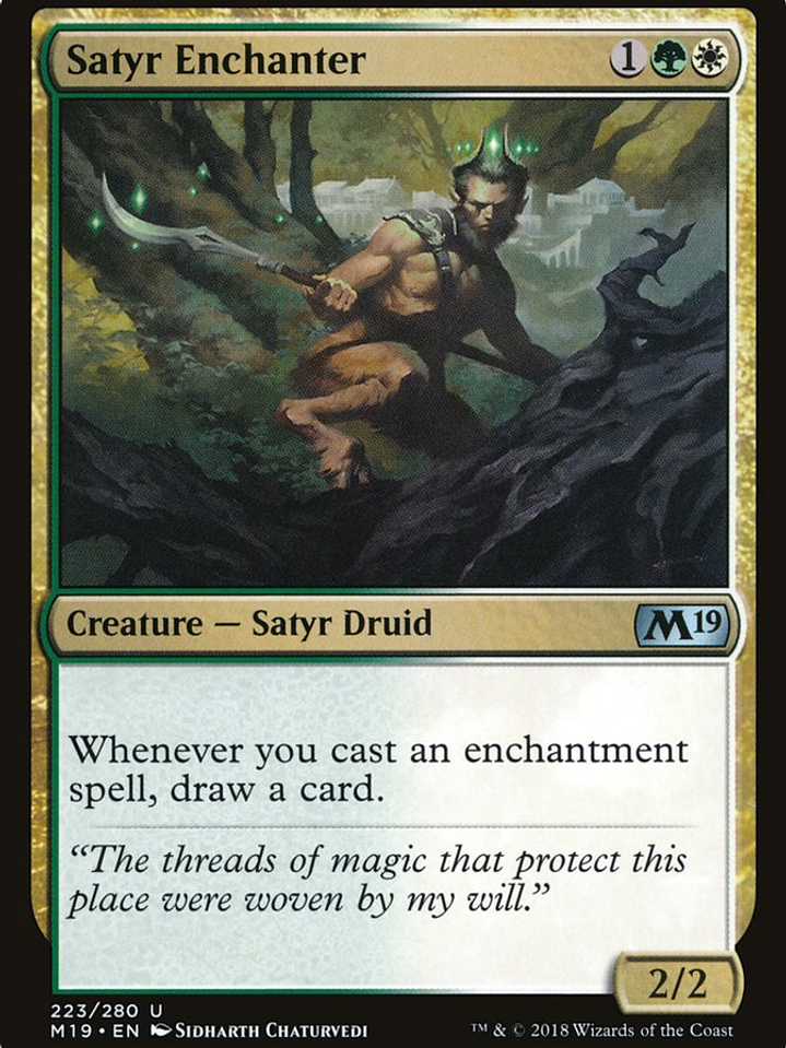 Satyr Enchanter (Core Set 2019) 1