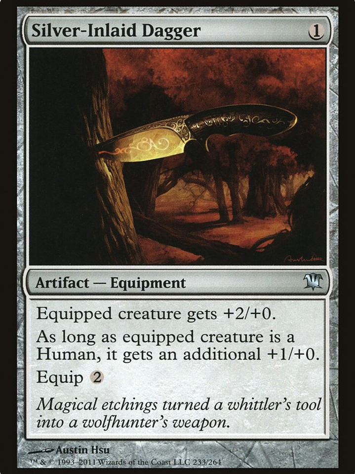Silver-Inlaid Dagger (Innistrad) 1