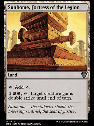 Sunhome, Fortress of the Legion (Outlaws of Thunder Junction Commander)