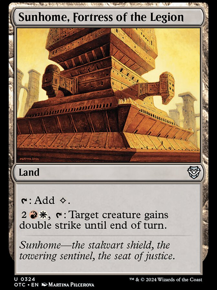 Sunhome, Fortress of the Legion (Outlaws of Thunder Junction Commander) 1