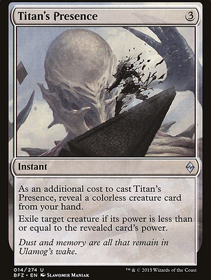 Titan's Presence (Battle for Zendikar)