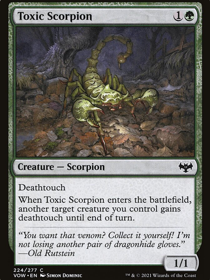 Toxic Scorpion (Innistrad: Crimson Vow) 1