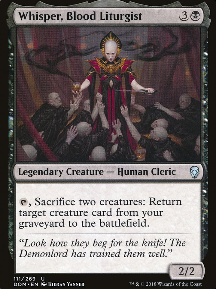 Whisper, Blood Liturgist (Dominaria) 1