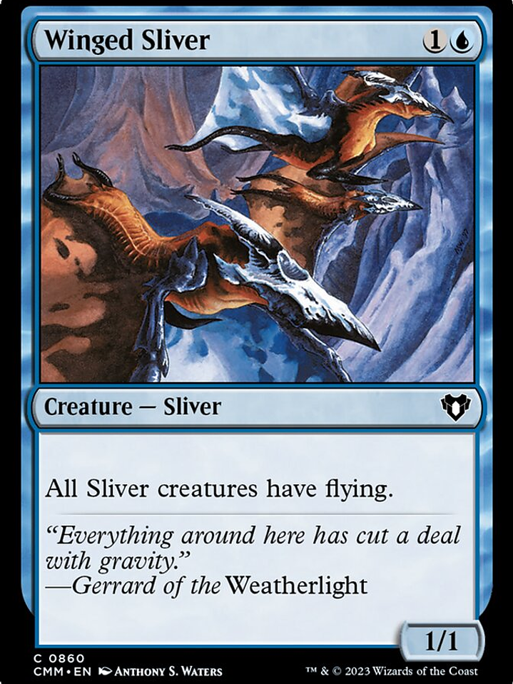Winged Sliver (Commander Masters) 1