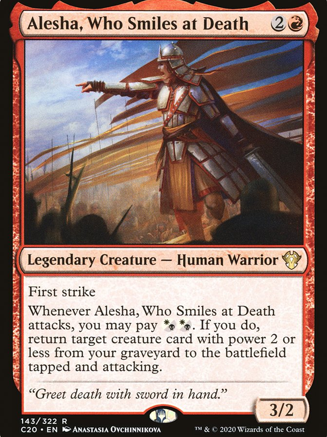 Alesha, Who Smiles at Death (Commander 2020) 1