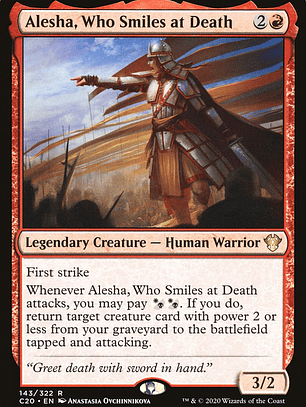 Alesha, Who Smiles at Death (Commander 2020)