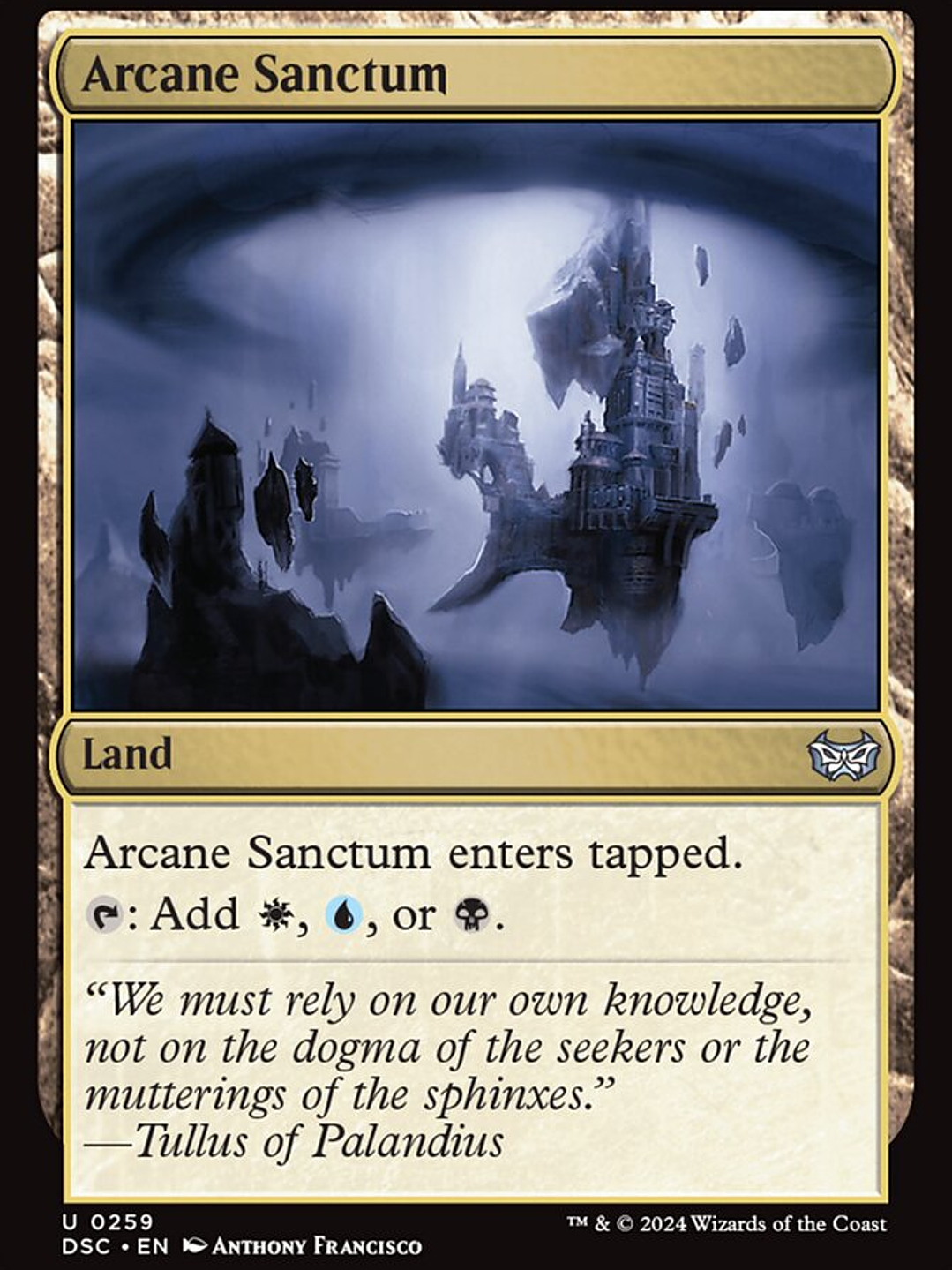 Arcane Sanctum (Duskmourn: House of Horror Commander) 1