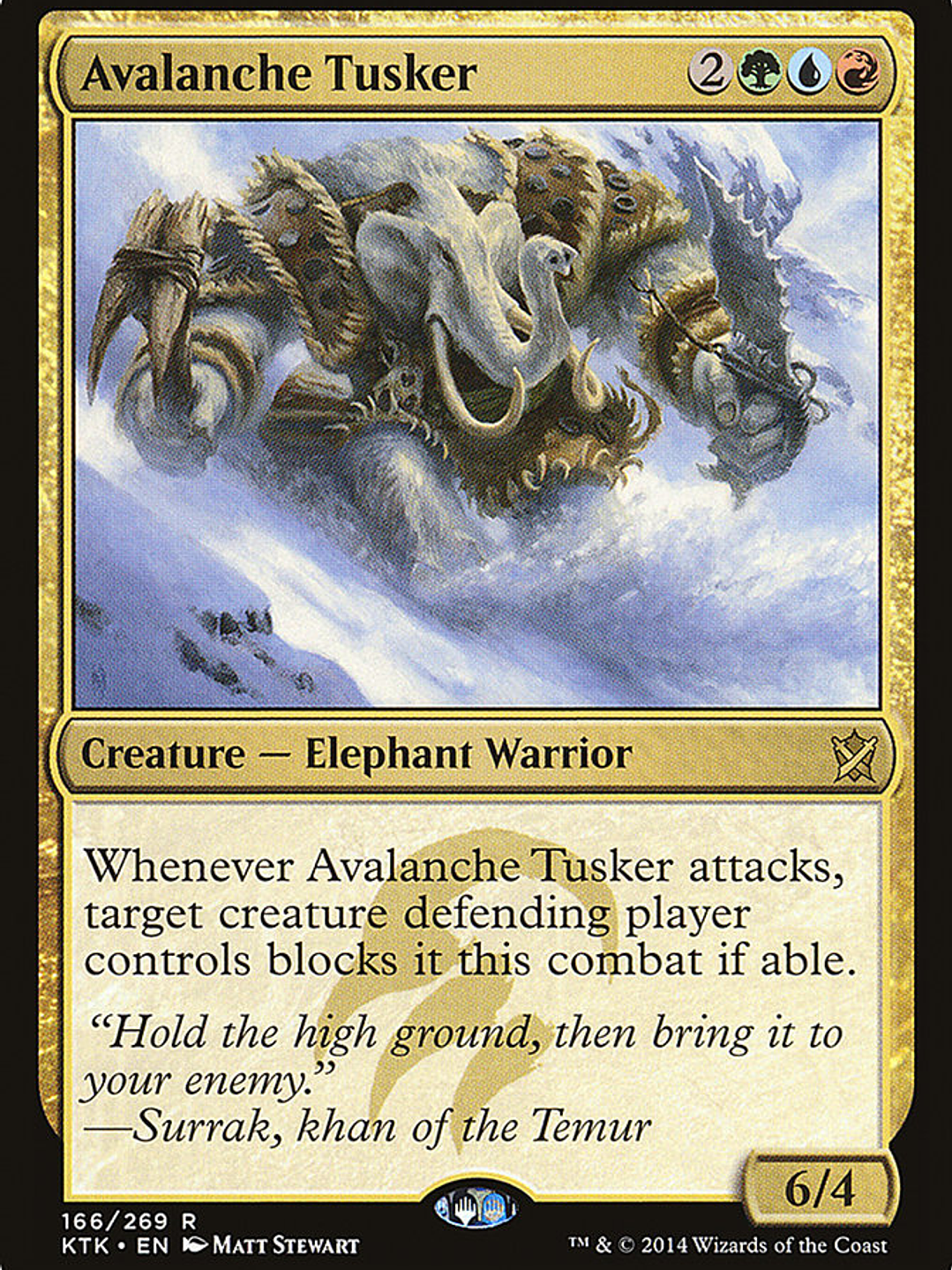 Avalanche Tusker (Khans of Tarkir) 1