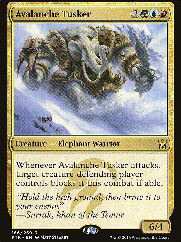 Avalanche Tusker (Khans of Tarkir) 1