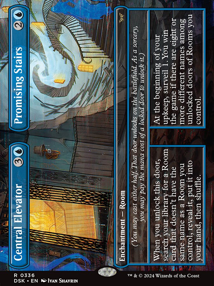 Central Elevator // Promising Stairs (Duskmourn: House of Horror) 1