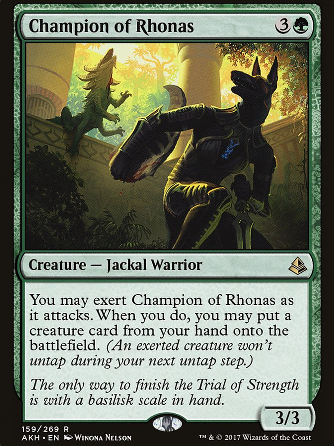 Champion of Rhonas (Amonkhet) 1