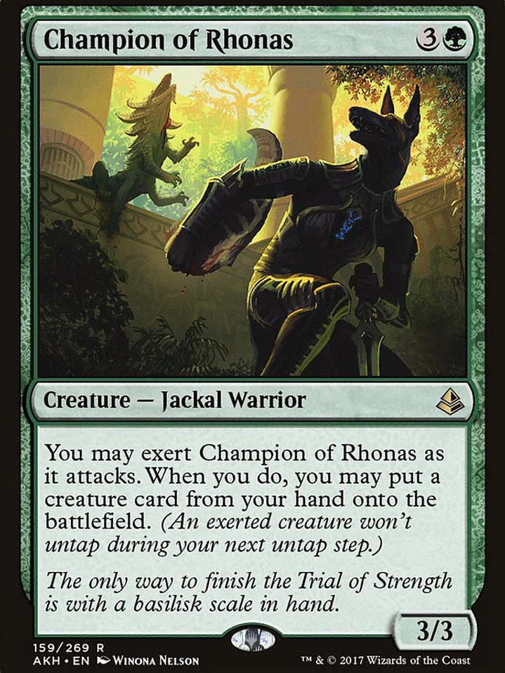 Champion of Rhonas (Amonkhet) 1