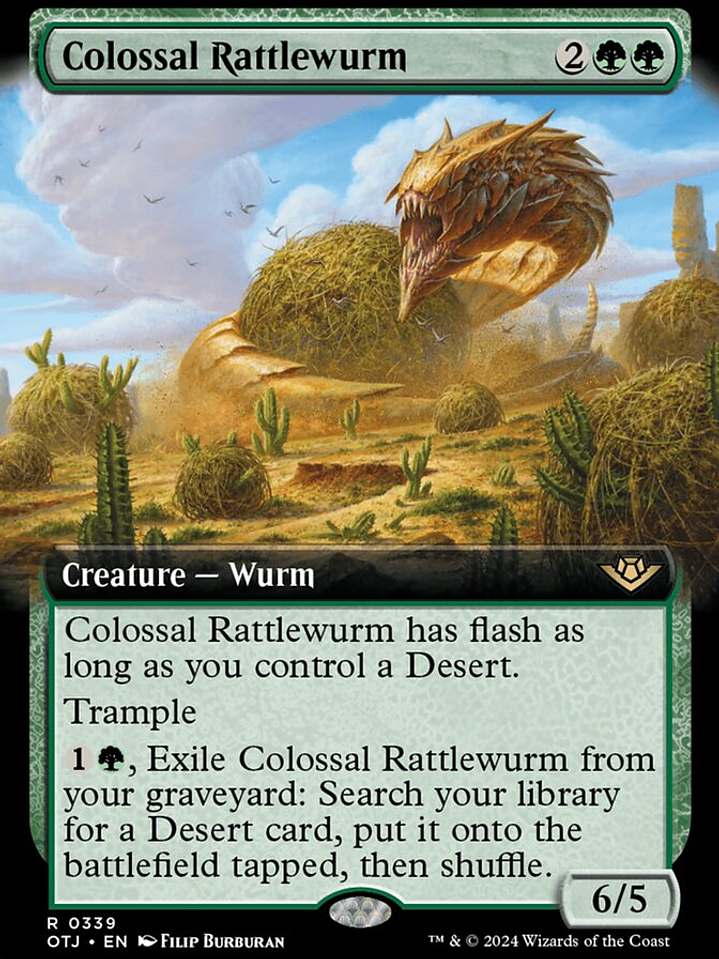 Colossal Rattlewurm (Outlaws of Thunder Junction) 1