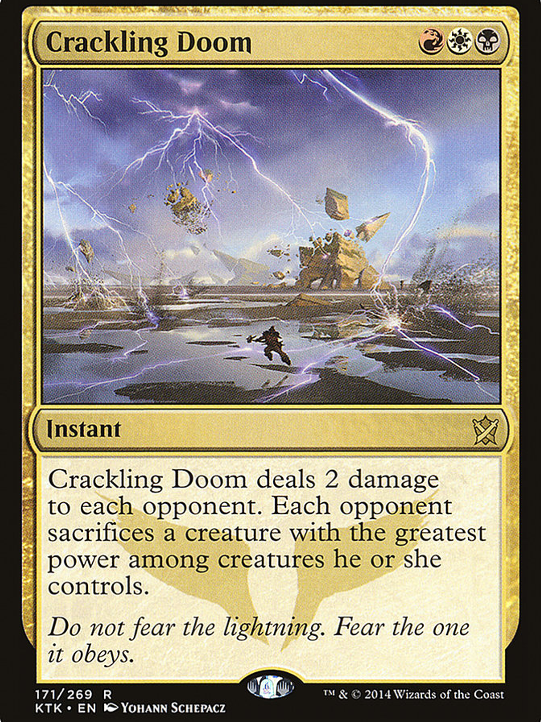 Crackling Doom (Khans of Tarkir) 1
