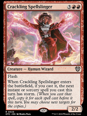 Crackling Spellslinger (Outlaws of Thunder Junction Commander)