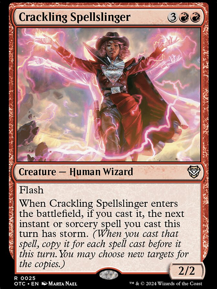Crackling Spellslinger (Outlaws of Thunder Junction Commander) 1