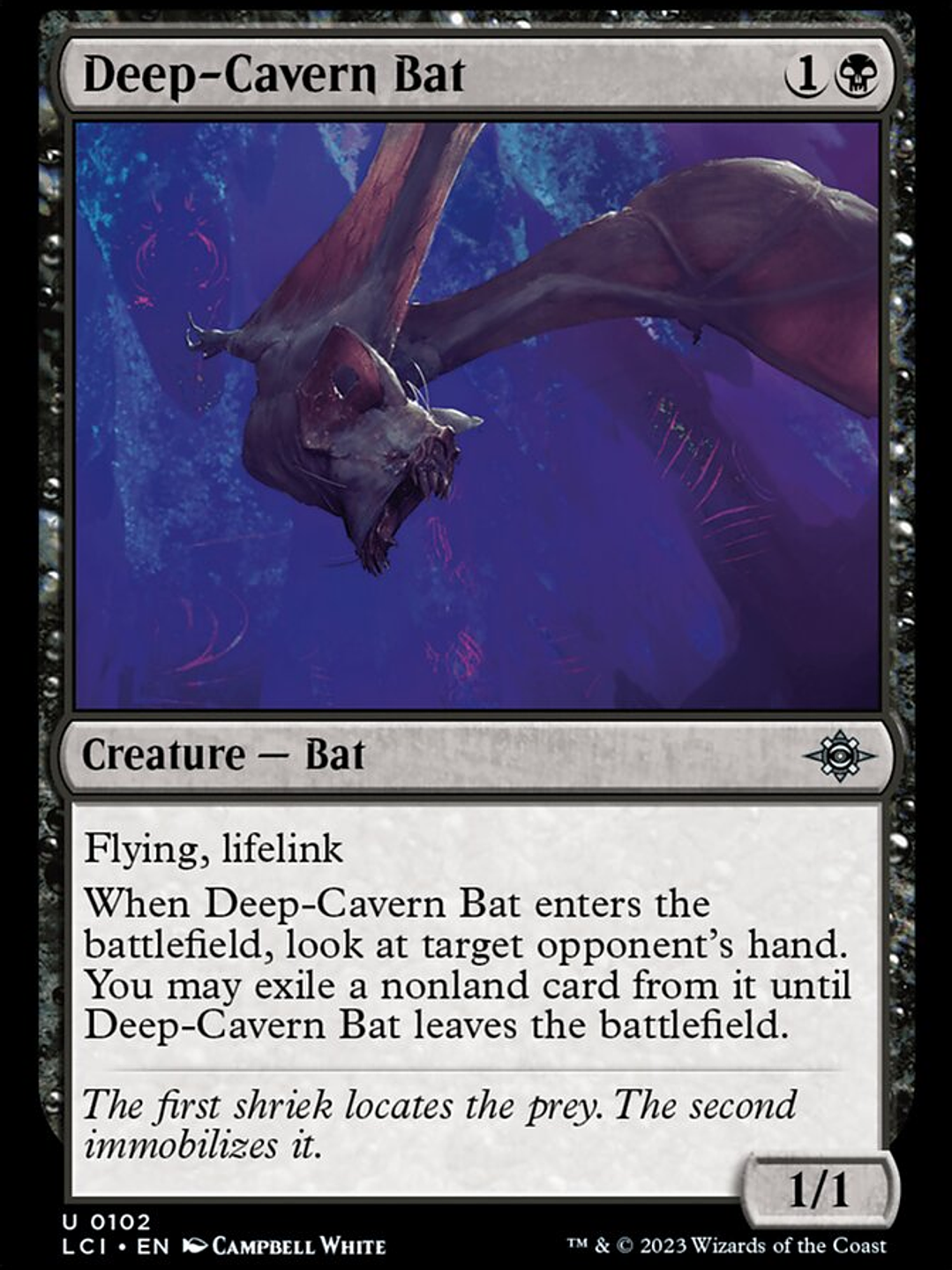 Deep-Cavern Bat (The Lost Caverns of Ixalan) 1