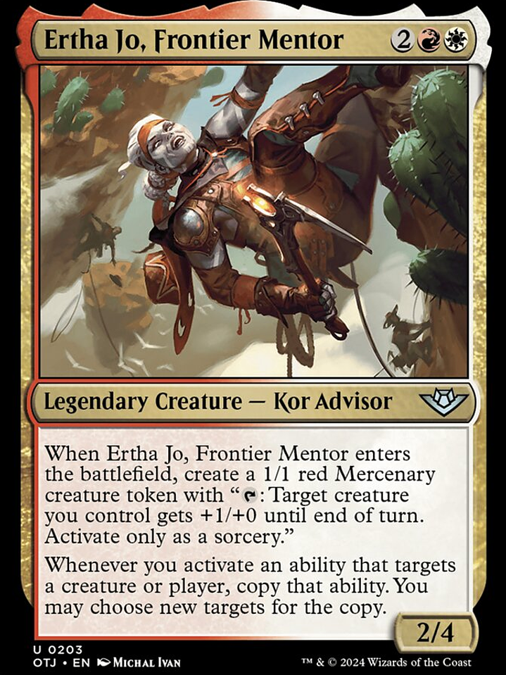 Ertha Jo, Frontier Mentor (Outlaws of Thunder Junction) 1