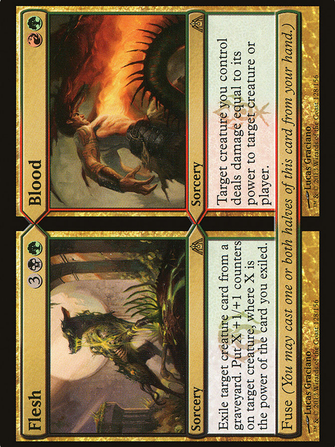 Flesh // Blood (Dragon's Maze) 1