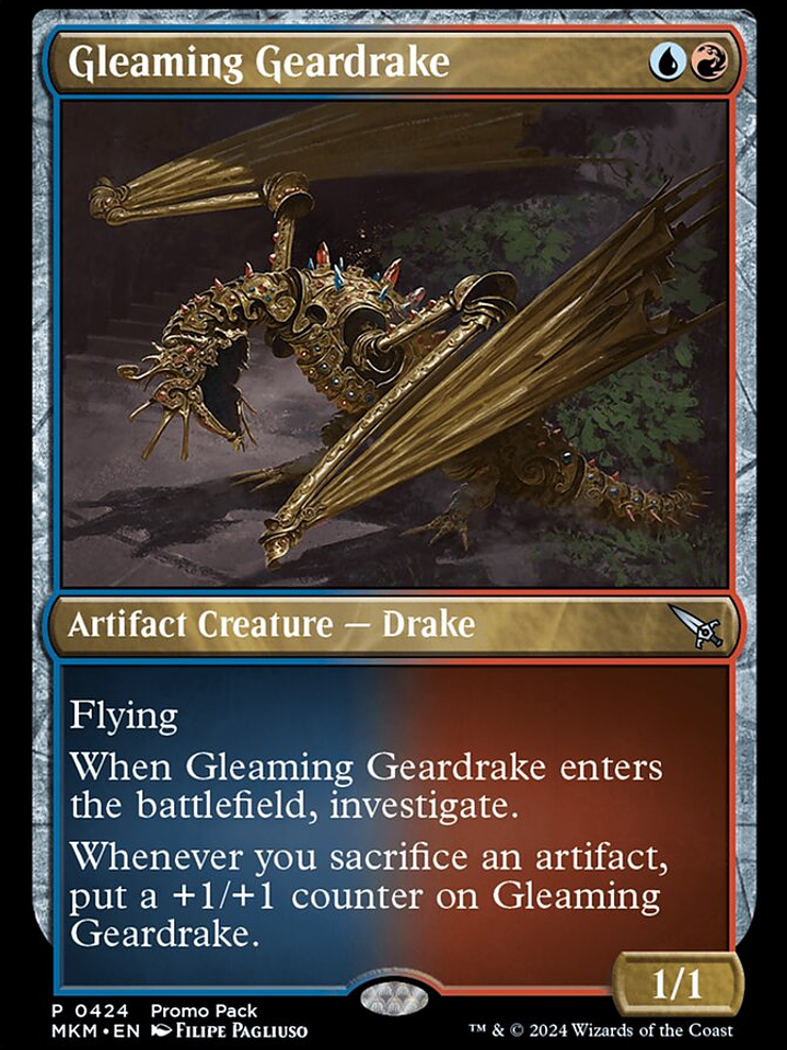 Gleaming Geardrake (Murders at Karlov Manor) 1