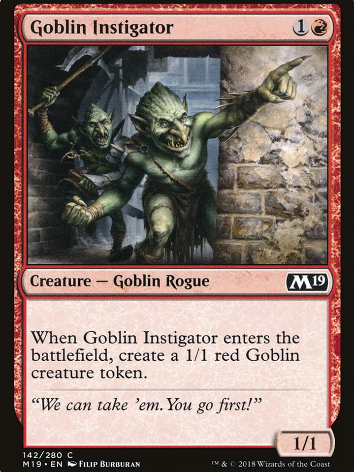 Goblin Instigator (Core Set 2019) 1