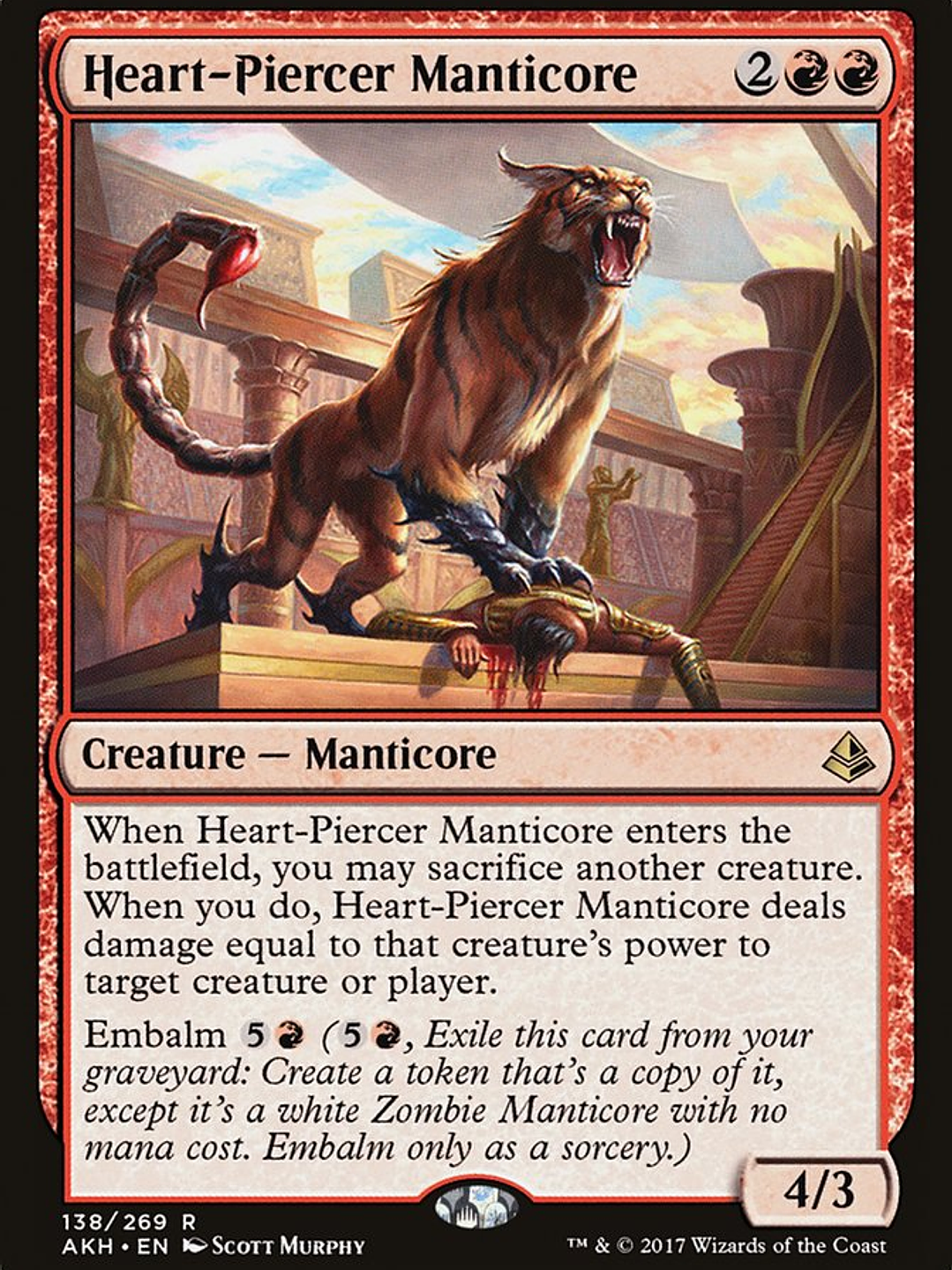 Heart-Piercer Manticore (Amonkhet) 1