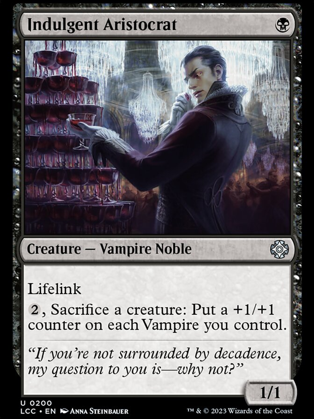 Indulgent Aristocrat (The Lost Caverns of Ixalan Commander) 1