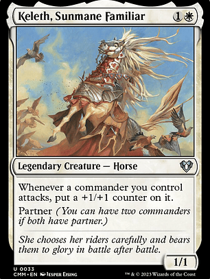 Keleth, Sunmane Familiar (Commander Masters)