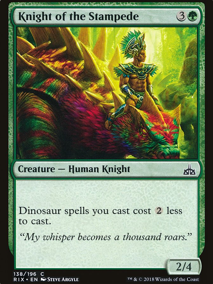 Knight of the Stampede (Rivals of Ixalan) 1