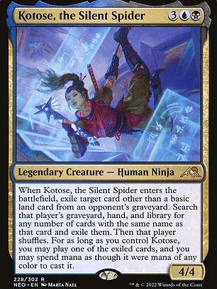Kotose, the Silent Spider (Kamigawa: Neon Dynasty)
