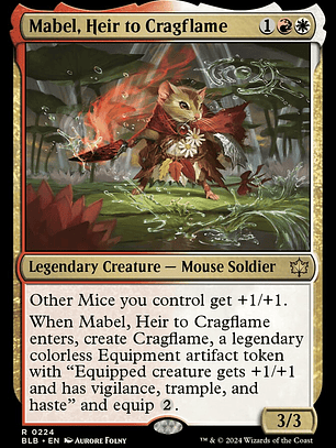 Mabel, Heir to Cragflame (Bloomburrow)