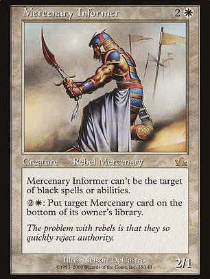 Mercenary Informer (Prophecy)
