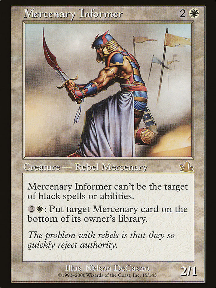 Mercenary Informer (Prophecy) 1