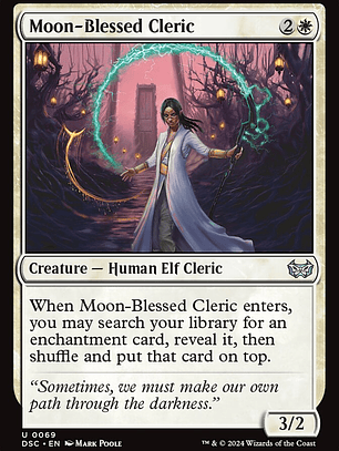 Moon-Blessed Cleric (Duskmourn: House of Horror Commander)