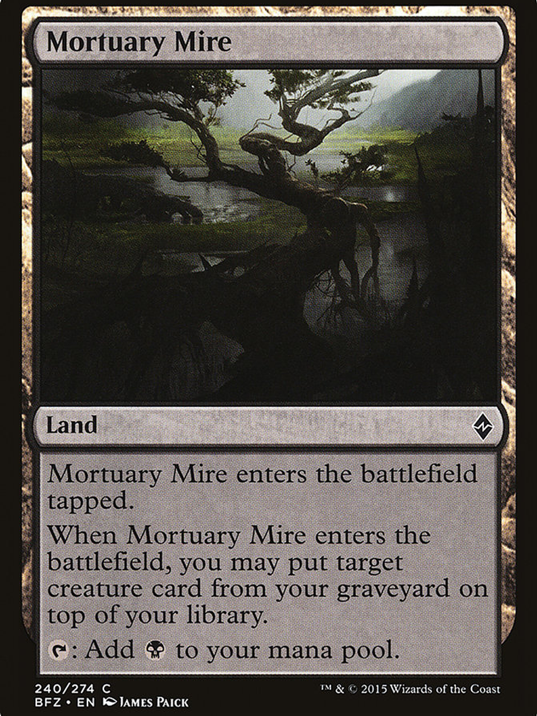 Mortuary Mire (Battle for Zendikar) 1