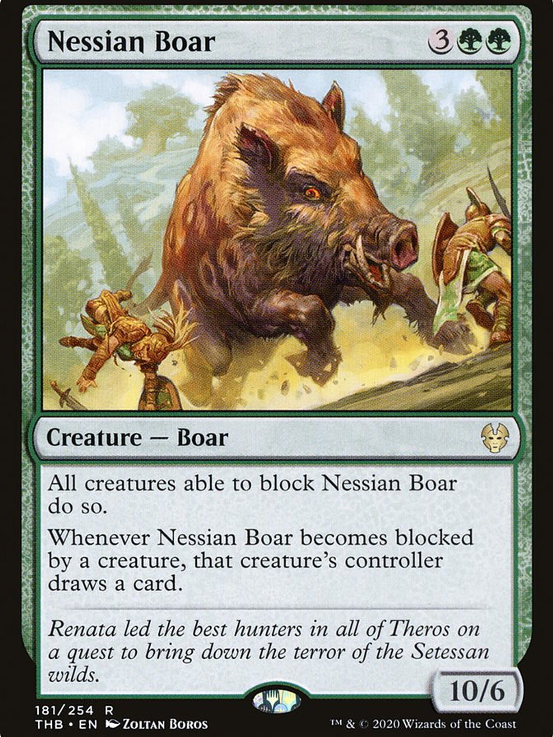 Nessian Boar (Theros Beyond Death) 1