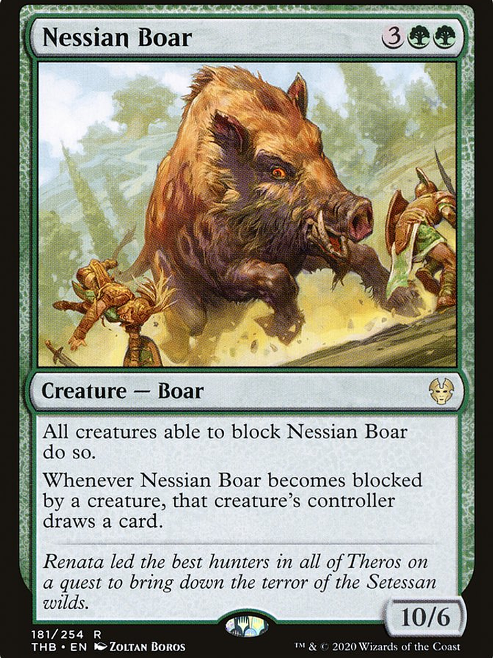 Nessian Boar (Theros Beyond Death) 1