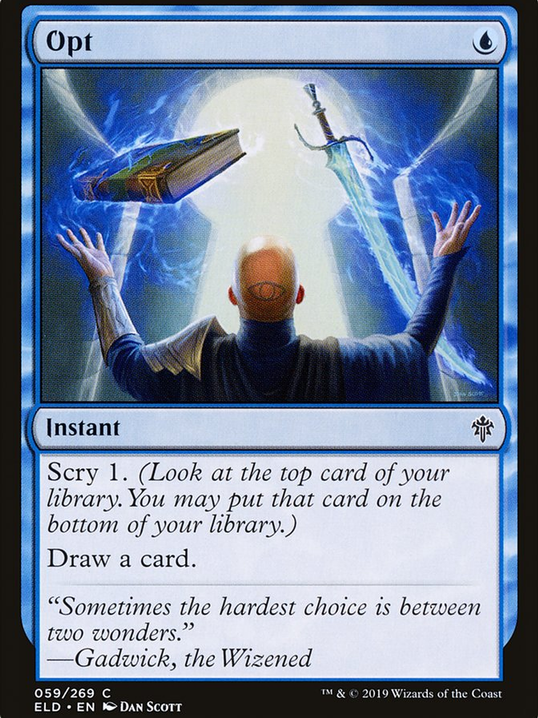 Opt (Throne of Eldraine) 1