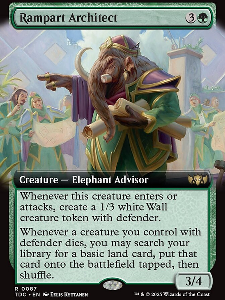 Rampart Architect (Tarkir: Dragonstorm Commander) 1