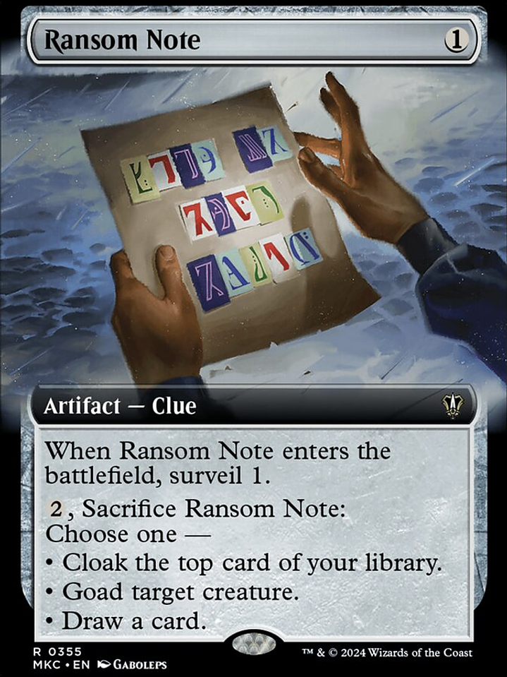 Ransom Note (Murders at Karlov Manor Commander) 1