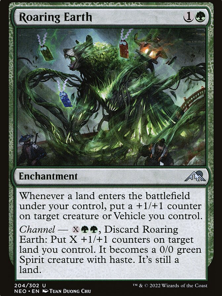 Roaring Earth (Kamigawa: Neon Dynasty) 1