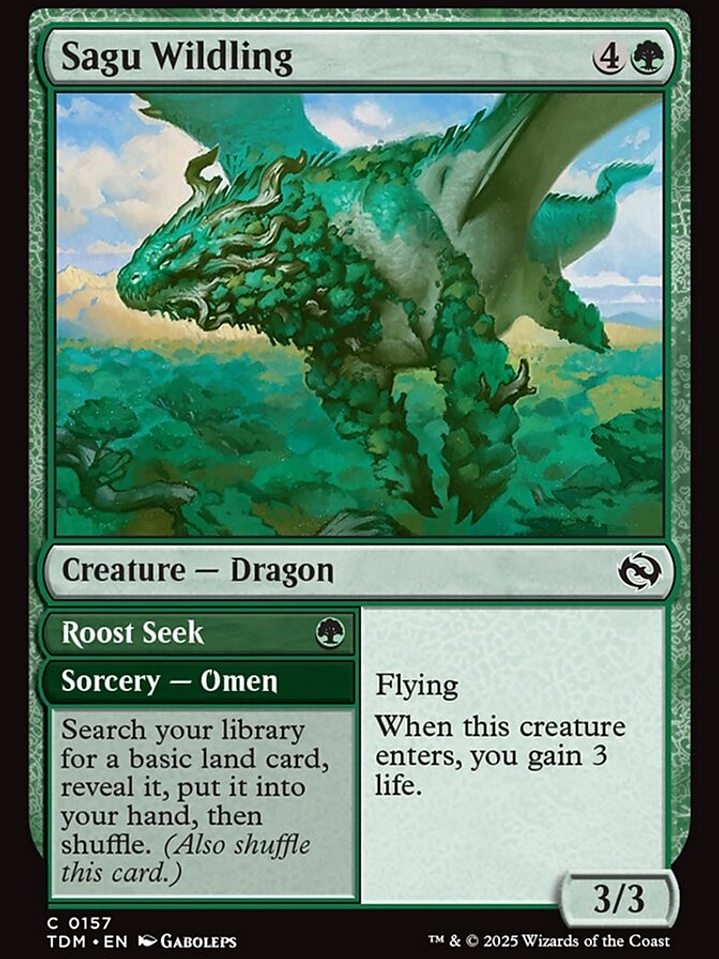 Sagu Wildling // Roost Seek (Tarkir: Dragonstorm) 1